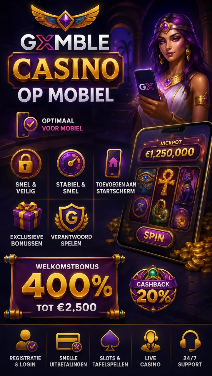 Gxmble Casino op mobiel met crash games in Aviator-stijl